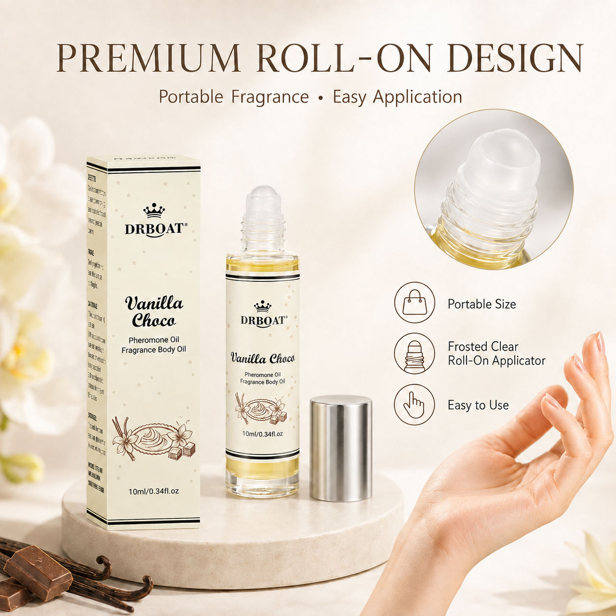 Perfume Fragrance Oil - Perfume en formato roll-on para mujer,