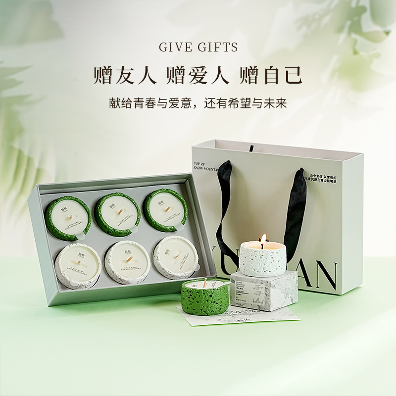 Perfume Fragrance Families - Caja de regalo con velas perfumadas