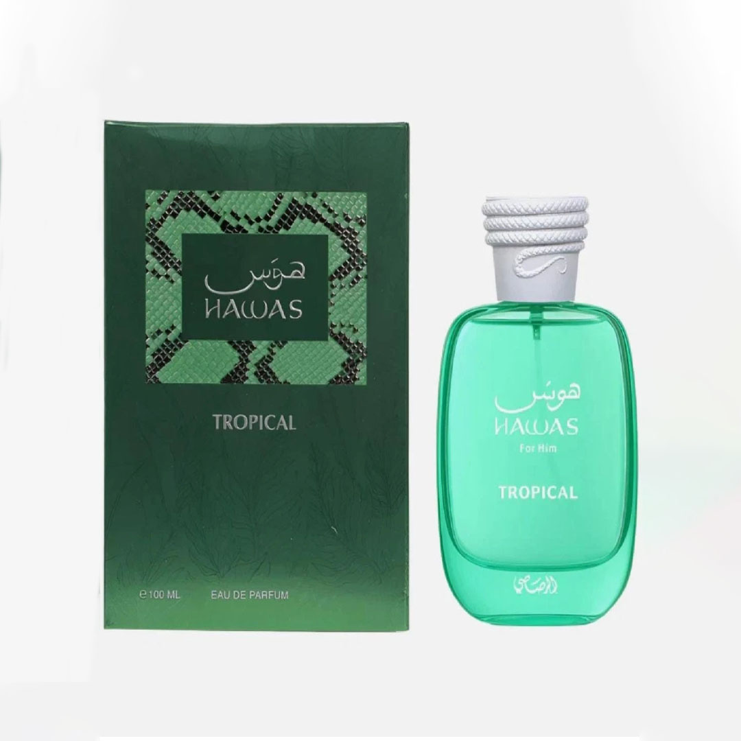 Hawas Tropical de Rasasi, perf - Perfume Alcohol Fragrance reseña y precio